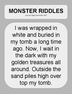 Halloween Monster Riddles: Who Am I Handout & Google Slide - Roombop