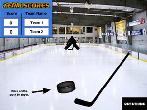 Hockey: Interactive Review Game (Editable on Google Slides) - Roombop