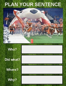 Football Picture Prompt Writing (Google Classroom) - Roombop