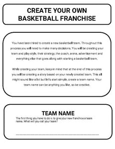 Basketball: Create a Team Project (Google Classroom) - Roombop