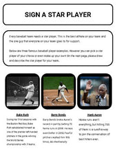 Load image into Gallery viewer, Baseball: Create a Team Project (Google Classroom) - Roombop