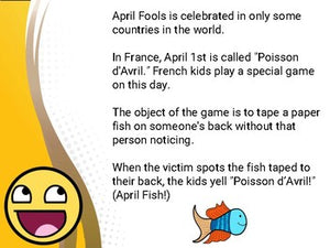 April Fools Day Info Slides (editable in Google Slides) - Roombop