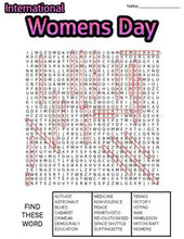 Load image into Gallery viewer, International Women&#39;s Day Word Search: 3 Difficulties - Roombop