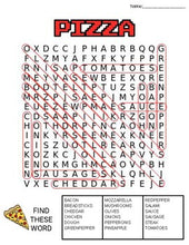 Load image into Gallery viewer, Pizza Word Search: 3 Difficulties - Roombop