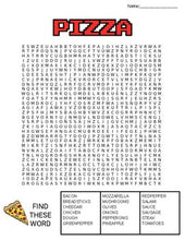 Load image into Gallery viewer, Pizza Word Search: 3 Difficulties - Roombop