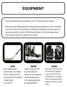 Hockey: Create an Athlete (Google Classroom) - Roombop