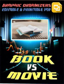 Book vs Movie Graphic Organizers (Editable in Google Slides) - Roombop