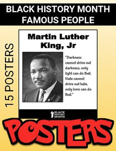 Black History Famous People: Printable Posters - Roombop