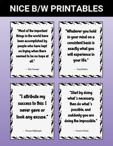 Inspirational Quotes: Printable Posters - Roombop