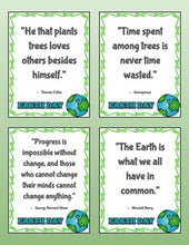 Load image into Gallery viewer, Earth Day: Famous People&#39;s Quotes - Printable Posters - Roombop