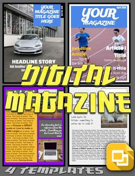 Digital Magazine (Editable in Google Slides) - Roombop