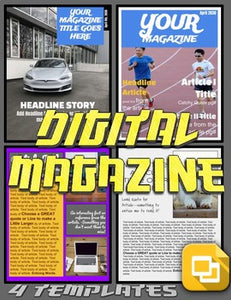 Digital Magazine (Editable in Google Slides) - Roombop