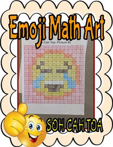 Trig Ratios Math Art: Laughing Emoji - Roombop