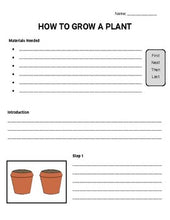 Load image into Gallery viewer, How to Grow a Plant: Procedural Writing Organizers (Editable in Google Slides) - Roombop