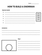 Load image into Gallery viewer, How to Build a Snowman: Procedural Writing Organizers (Editable in Google Slides) - Roombop