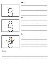 Load image into Gallery viewer, How to Build a Snowman: Procedural Writing Organizers (Editable in Google Slides) - Roombop