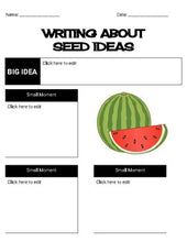 Load image into Gallery viewer, Seed Ideas Organizers Digital &amp; Printables (Editable in Google Slides) - Roombop