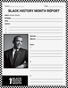 Black History Month Reports (Editable in Google Slides) - Roombop