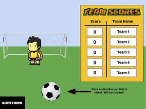 Soccer: Interactive Review Game (Editable on Google Slides) - Roombop