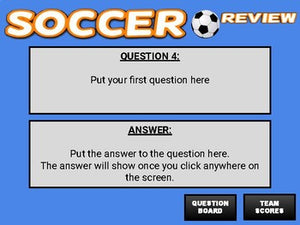Soccer: Interactive Review Game (Editable on Google Slides) - Roombop