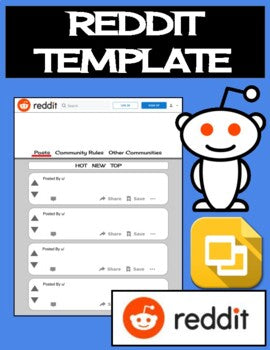 Reddit Template (Editable on Google Slides) - Roombop