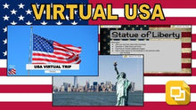 Load image into Gallery viewer, USA Virtual Country Trip (Editable in Google Slides) - Roombop