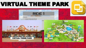 Virtual Theme Park Tour (Editable in Google Slides) - Roombop