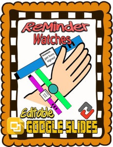 Reminder Watches (Editable in Google Slides) - Roombop