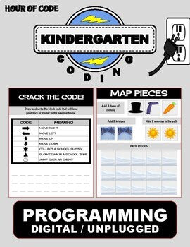 Snowman January | Kindergarten Unplugged / Digital Coding - Roombop