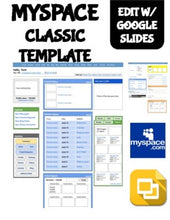 Load image into Gallery viewer, Myspace Classic Template (Editable on Google Slides) - Roombop