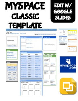 Myspace Classic Template (Editable on Google Slides) - Roombop