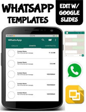 Load image into Gallery viewer, WhatsApp Template (Editable on Google Slides) - Roombop