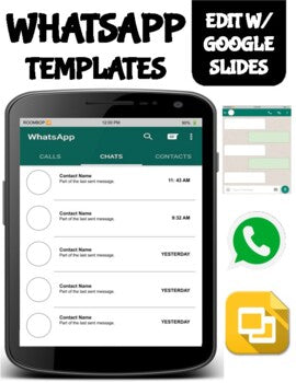 WhatsApp Template (Editable on Google Slides) - Roombop