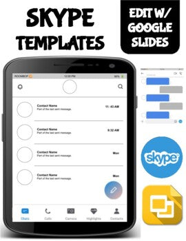 Skype Template (Editable on Google Slides) - Roombop