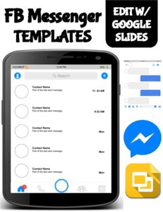 Facebook Messenger Template (Editable on Google Slides) - Roombop