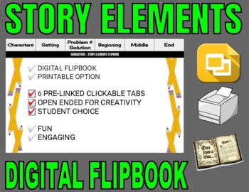 Story Elements Digital Flipbook