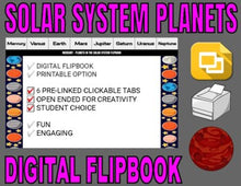 Load image into Gallery viewer, Planets In The Solar System Digital Flipbook