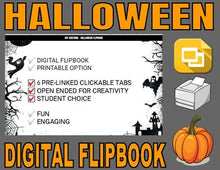 Load image into Gallery viewer, Halloween Digital Flipbook - Google Slides