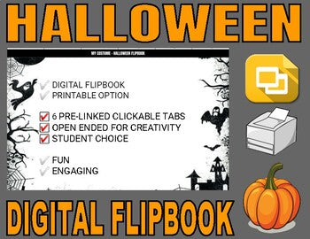 Halloween Digital Flipbook - Google Slides