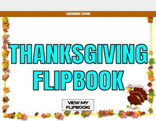 Load image into Gallery viewer, Thanksgiving Digital Flipbook - Google Slides