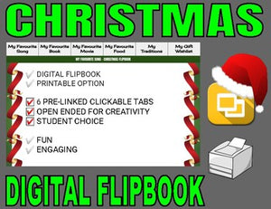 Christmas Digital Flipbook - Google Slides