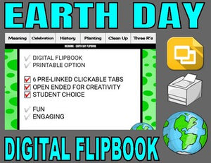 Earth Day Digital Flipbook - Google Slides