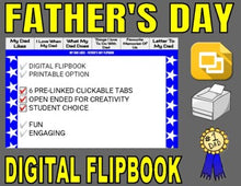 Load image into Gallery viewer, Father&#39;s Day Digital Flipbook - Google Slides