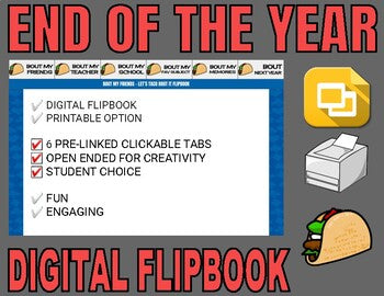End of Year Taco Digital Flipbook - Google Slides