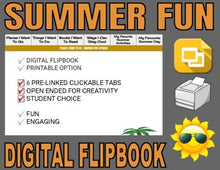 Load image into Gallery viewer, Summer Fun Digital Flipbook - Google Slides