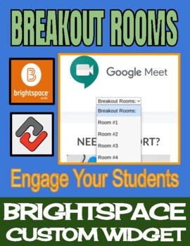 Breakout Room Dropdown - Brightspace Custom Widget