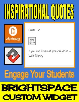Inspirational Quotes - Brightspace Custom Widget