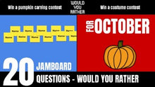 Load image into Gallery viewer, October Would You Rather JamBoard