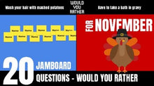 Load image into Gallery viewer, November Would You Rather JamBoard
