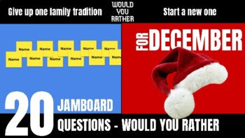December Would You Rather JamBoard